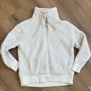 Athleta Cream Sherpa Jacket